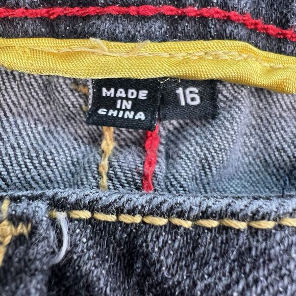 Coogi Denim Jeans Girl’s Size 16 Capri Black Wash Hip-Hop City Life Streetwear - Picture 7 of 12